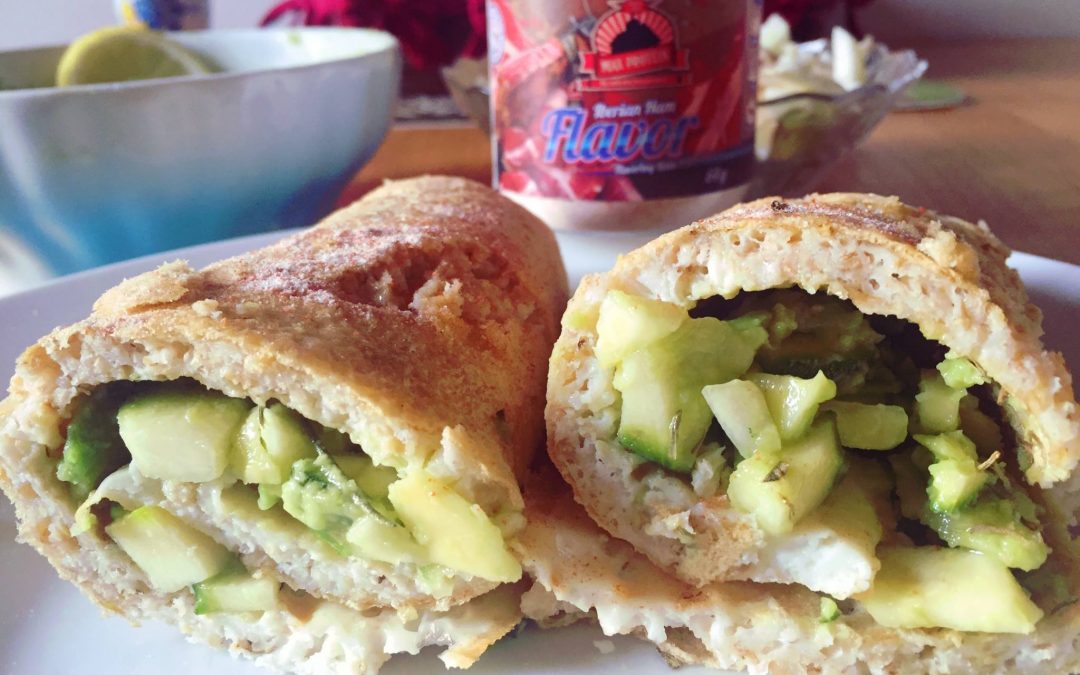 Eggwrap zucchine e avocado