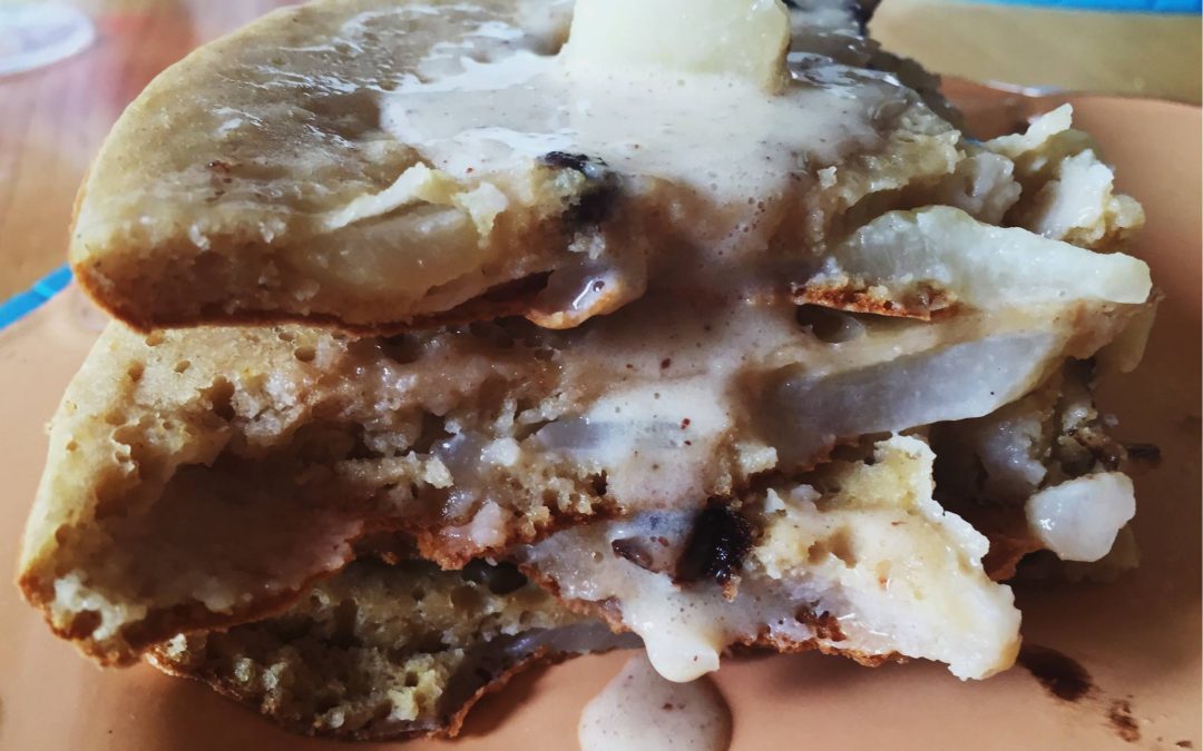 Pancake pere e cioccolato