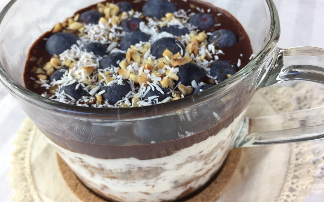 Cheesecake fredda con basmati al cioccolato 