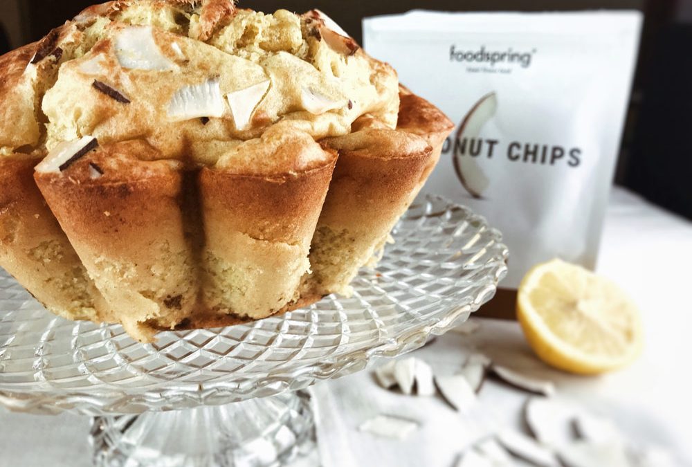 Torta proteica cocco e limone