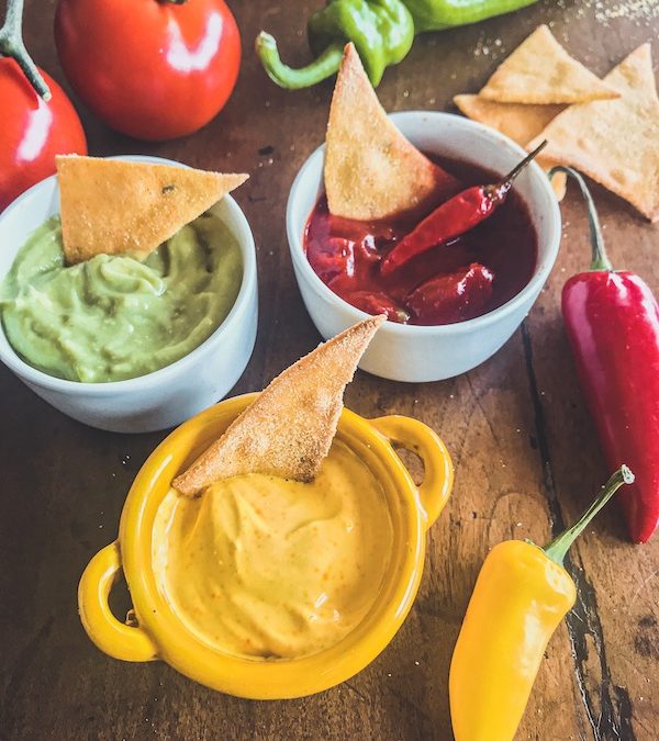 Mousse di avocado, Spicy ketchup e Crema allo zafferano