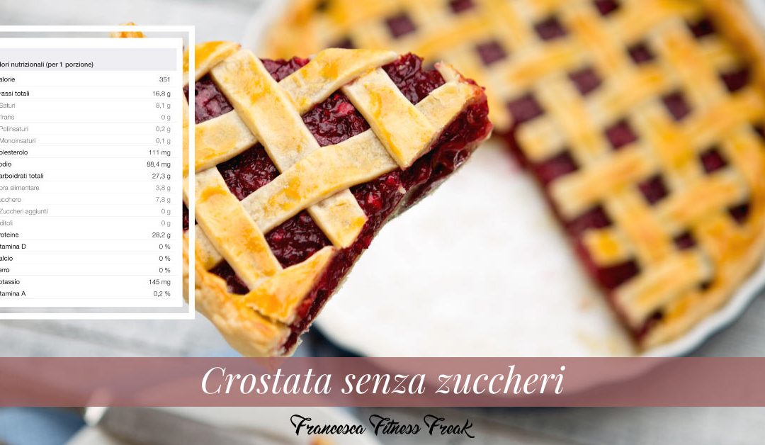 Crostata ai lamponi senza zuccheri
