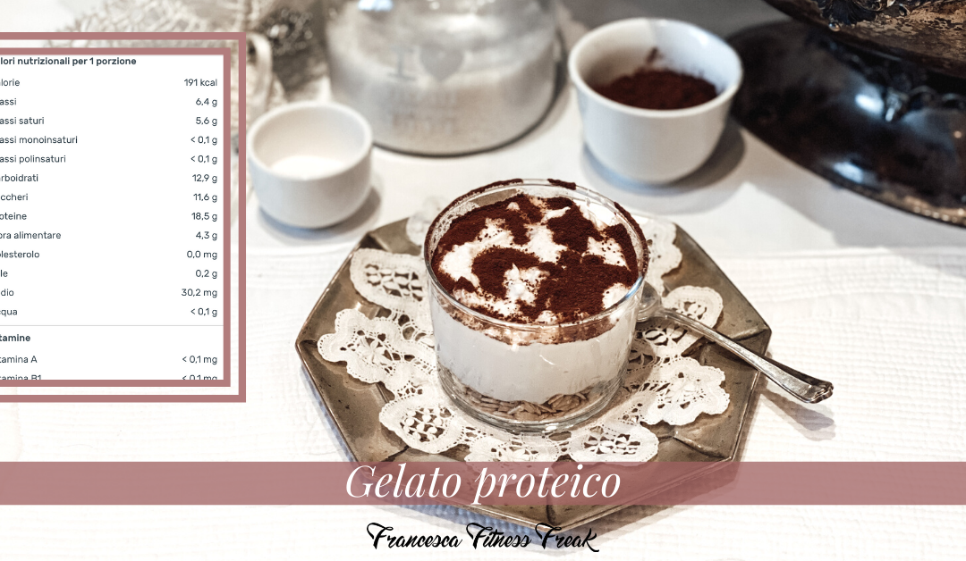 Gelato proteico fatto in casa